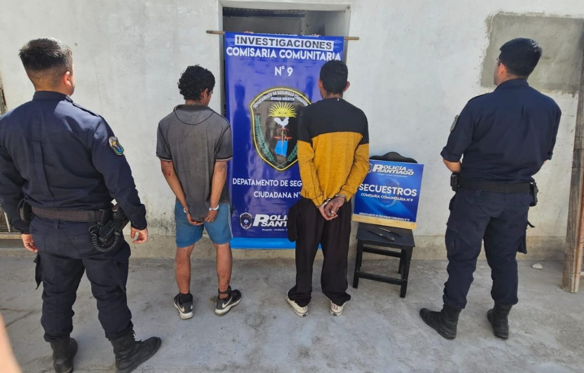 Atrapan a dos jóvenes que ingresaron a robar en una casa: uno de ellos amenazó a la policía con un cuchillo