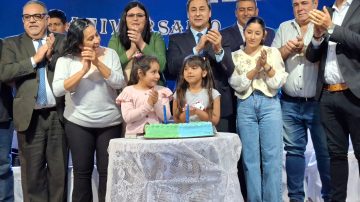 Silva Neder inauguró obras en Villa Unión, en el marco de su 132° aniversario