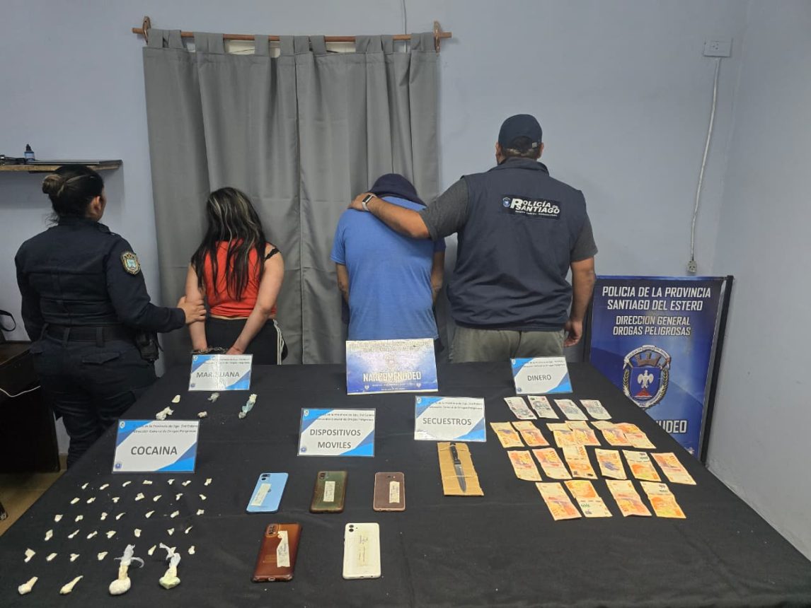 Las Termas de Río Hondo: desbaratan punto de venta de drogas en el barrio Toro Yacu