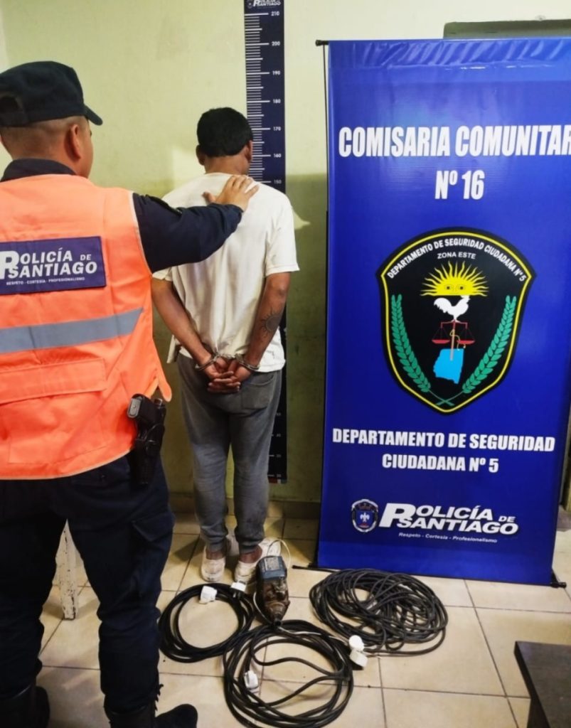 Cayó en Clodomira un sujeto acusado de tres robos y que escondía los elementos en el monte