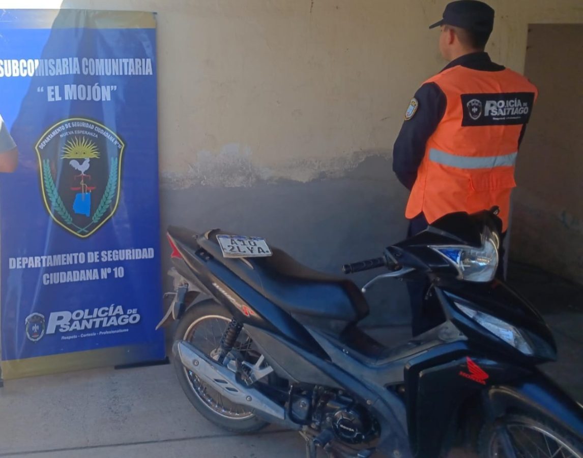 Encuentran en El Mojón, una moto que fue robada en Tucumán hace más de cuatro años