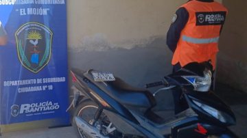 Encuentran en El Mojón, una moto que fue robada en Tucumán hace más de cuatro años