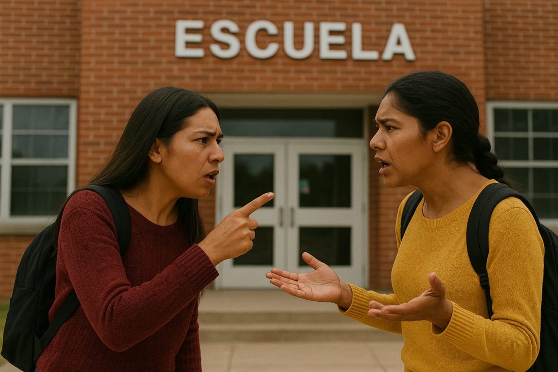 Escándalo en la puerta de una escuela en La Banda: discusión entre mamás derivó en una violenta pelea