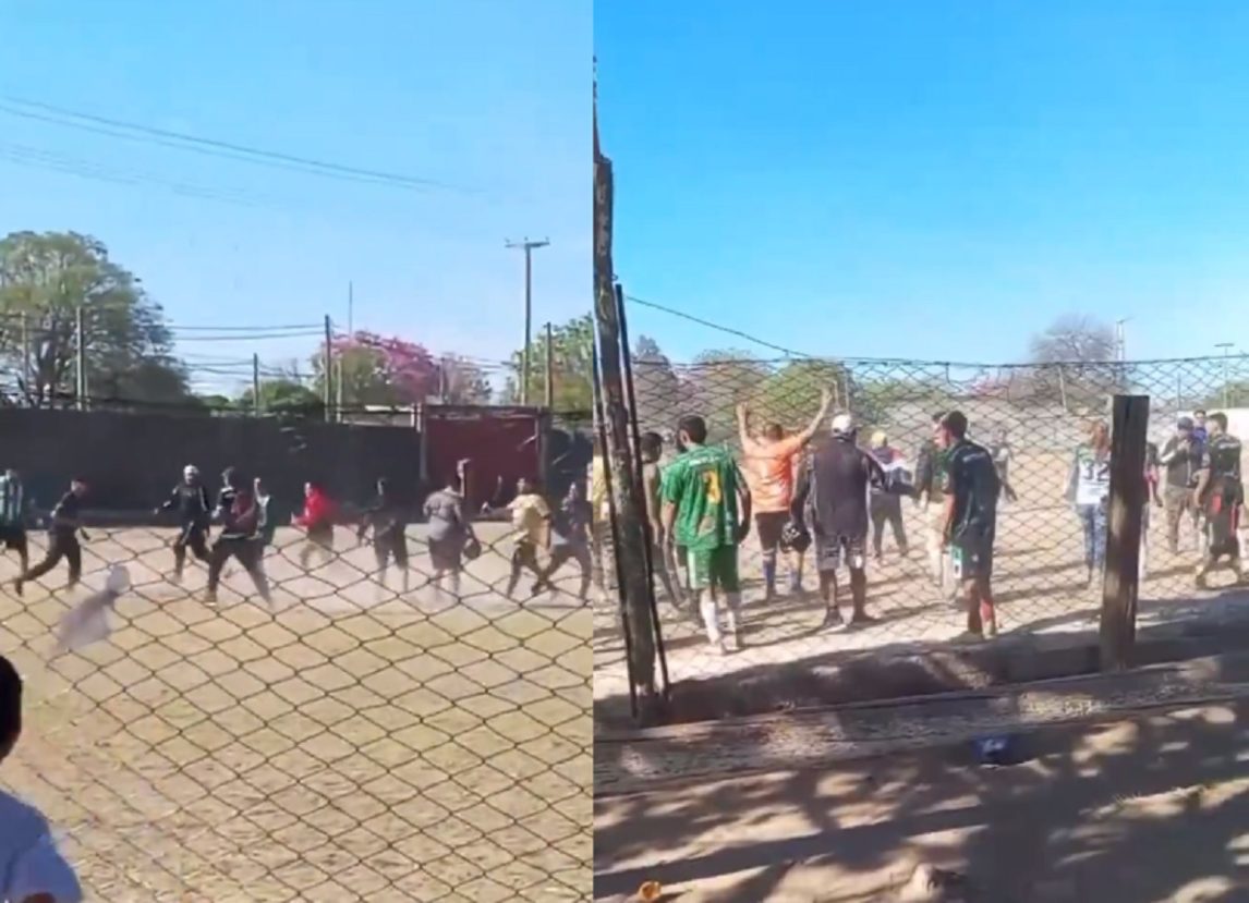 VIDEO: Violenta pelea en un partido amateur en Banfield de La Banda