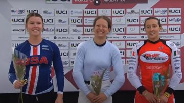 Simashkina se quedó con la final femenina Sub-23 de BMX en Santiago del Estero