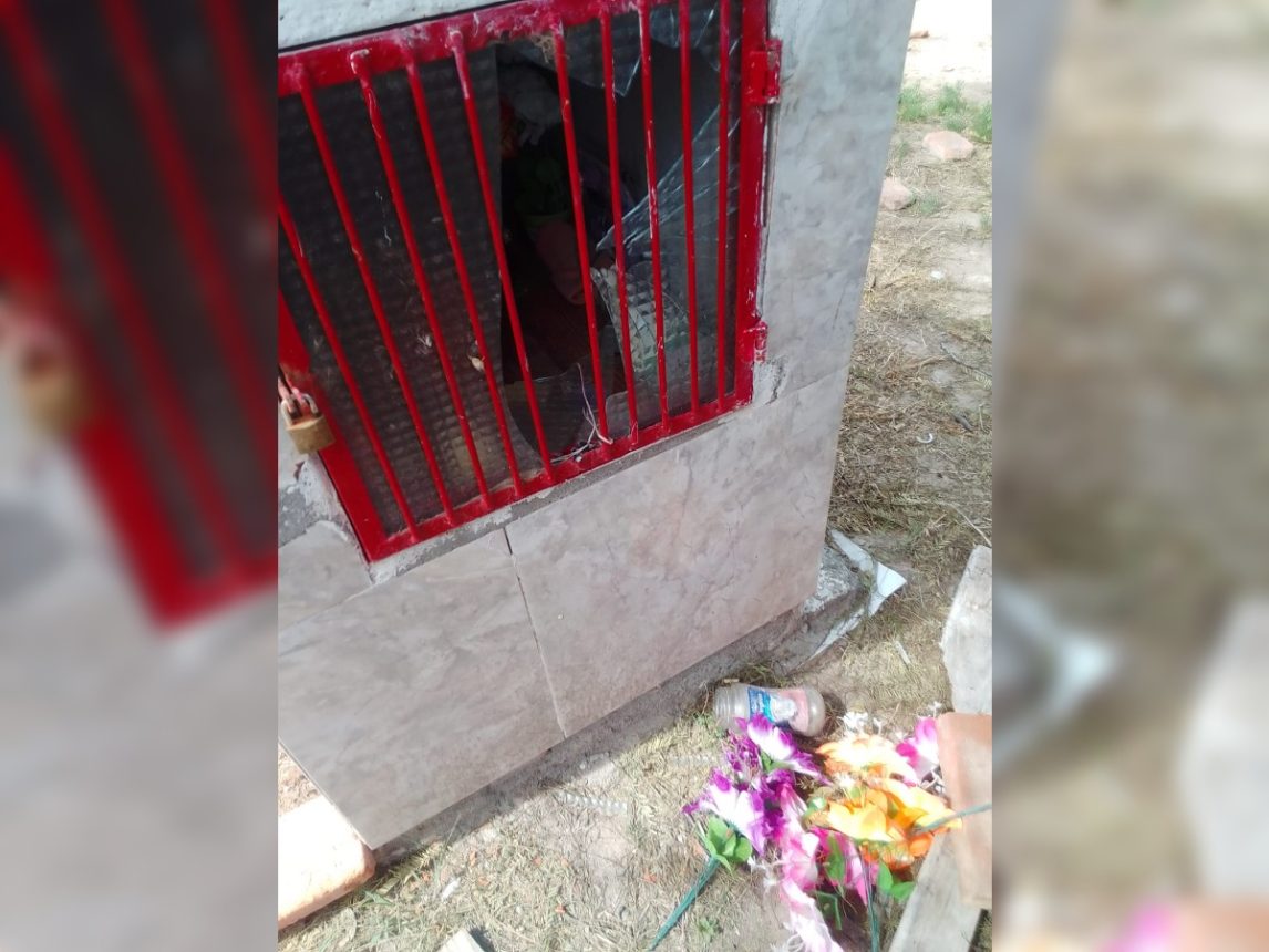 Vandalizaron el nicho de la mamá de Soledad Soria, candidata a comisionada en La Aurora