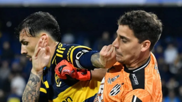 La queja del arquero Aguerre tras el cruce con Paredes: “Tiene un algún cuidado especial”