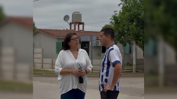 Cecilia Neme visitó el barrio Campo Contreras