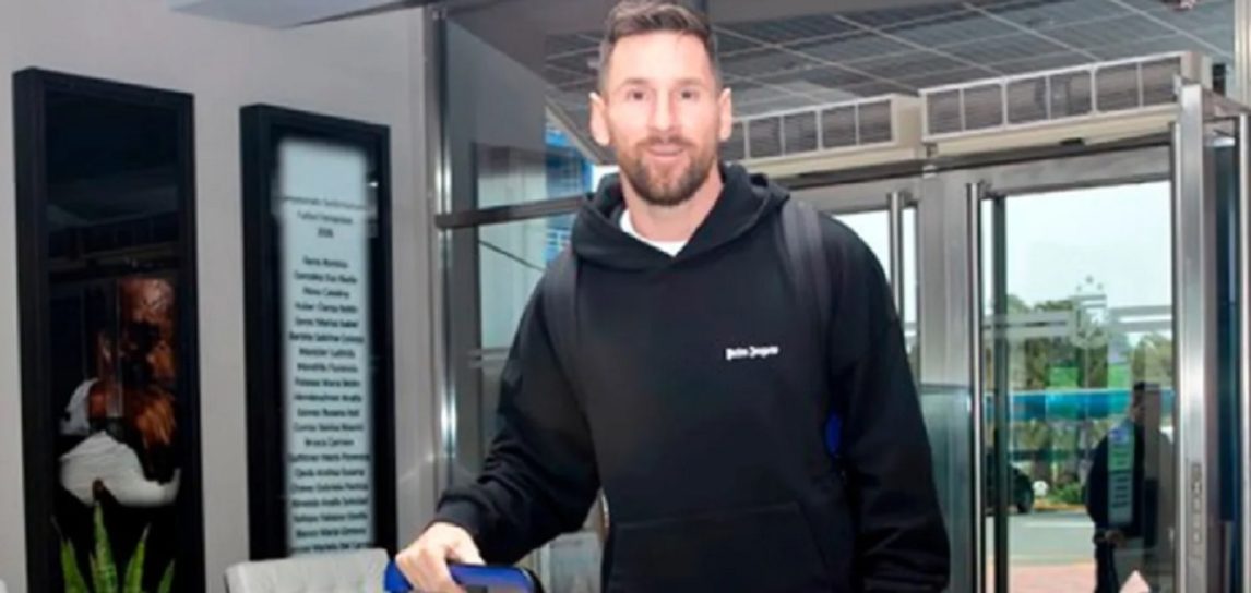 Messi llegó al país para disputar su último partido por Eliminatorias en Argentina