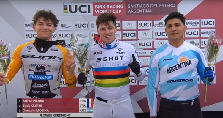 Pilard ganó la final masculina Elite de BMX en Santiago del Estero; el argentino Molina, tercero
