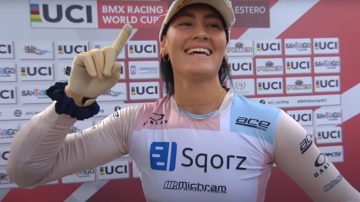 Sakakibara se impuso en la final femenina Elite de BMX en Santiago del Estero