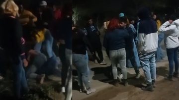 VIDEO: Viralizan batalla campal de mujeres a la salida de un conocido boliche
