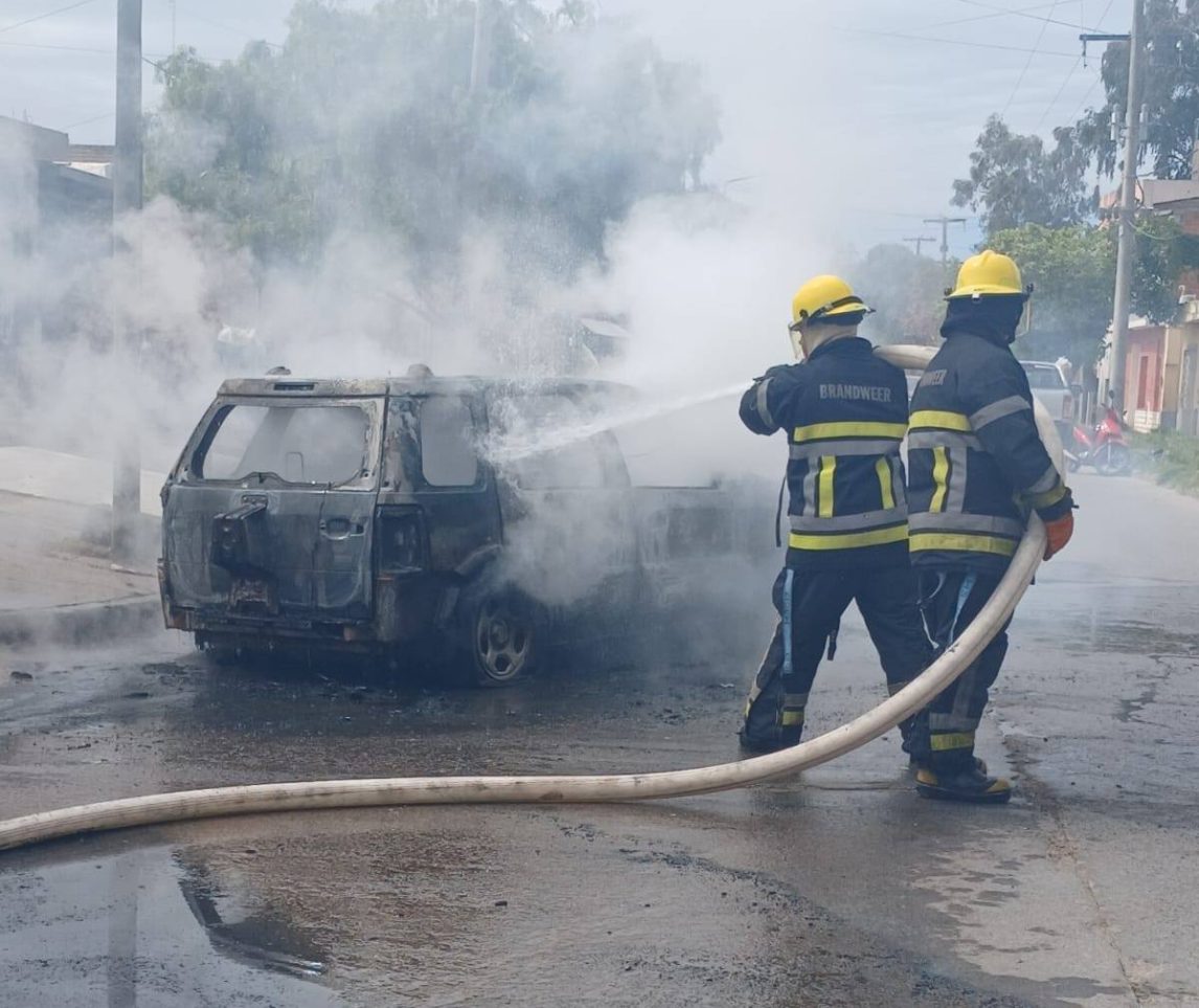 Las Termas: Bomberos Voluntarios sofocaron el incendio de un auto y pidieron evitar agresiones al personal