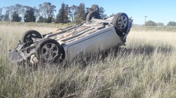 Regresaban de Buenos Aires y protagonizaron un violento vuelco en Negra Muerta