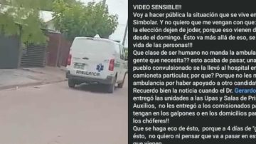 Acusan a autoridades de Estación Simbolar de negar una ambulancia por motivos políticos