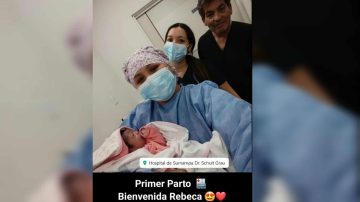 Rebeca, la primera bebé que nació en el nuevo Hospital Zonal de Sumampa