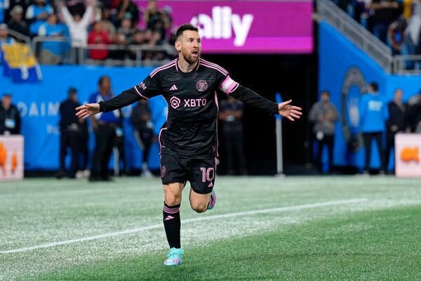 Messi brilló con un hat-trick en la goleada de Inter Miami ante Nashville