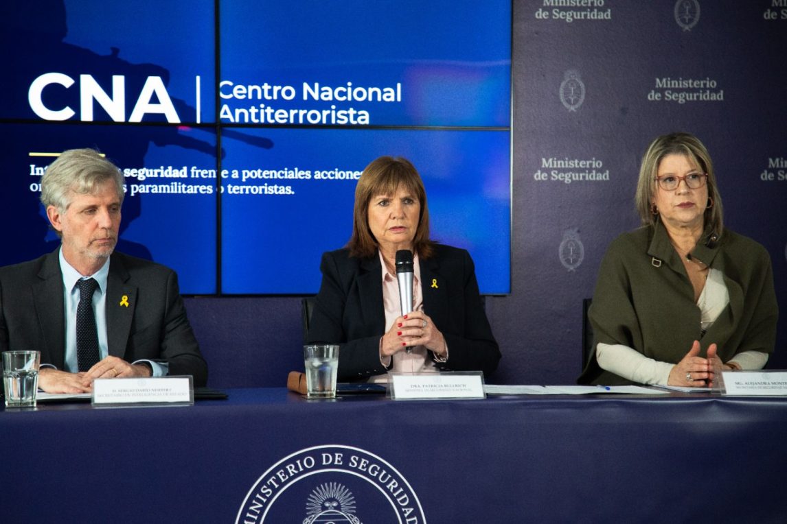 Patricia Bullrich presentó la creación del Centro Nacional Antiterrorista