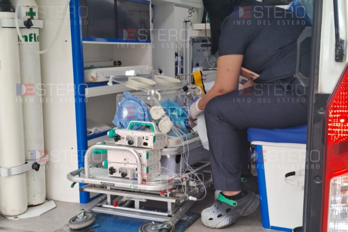 Gran operativo sanitario y de seguridad para el traslado de un recién nacido en avión sanitario