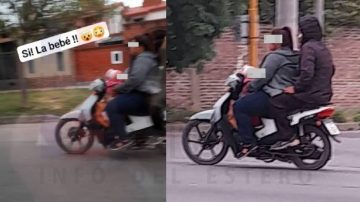 “¿Vieron lo mismo que yo?”: grabaron a una mujer amamantando mientras manejaba una moto