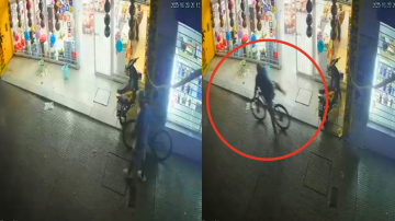 La Banda: ágil delincuente se robó una bicicleta de medio millón de pesos en segundos