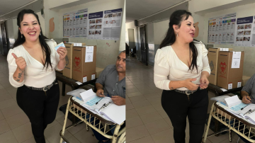 El blooper de Nataly Jugo al votar que hizo reír a todos en las redes