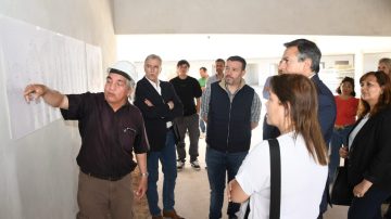 Funcionarios de la Municipalidad supervisaron el avance de obra del jardín de infantes Papa Francisco