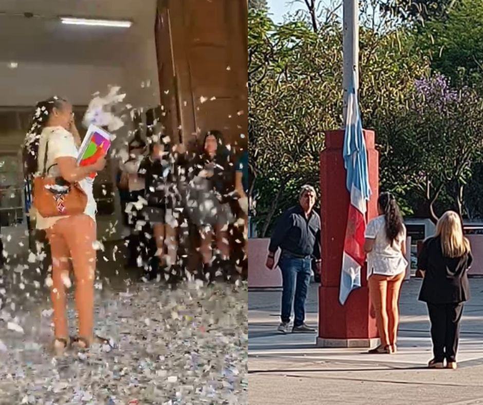 La “Indu” despidió con emoción a la profesora Carina Martínez, trás 30 años de servicio