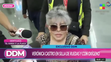 VIDEO | Verónica Castro se mostró en sillas de ruedas y conectada a un tubo de oxígeno
