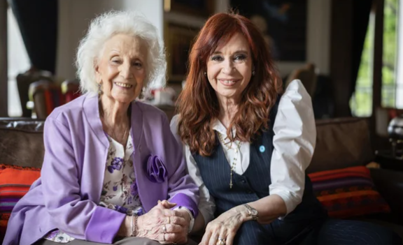 Estela De Carlotto cumple 95 años: visitó a CFK y ella le agradeció con un posteo