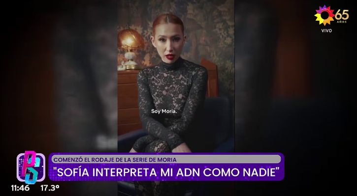 ¡Dos gotas de agua! Aparecen las primeras fotos de Sofía Gala interpretando a Moria Casán en su biopic