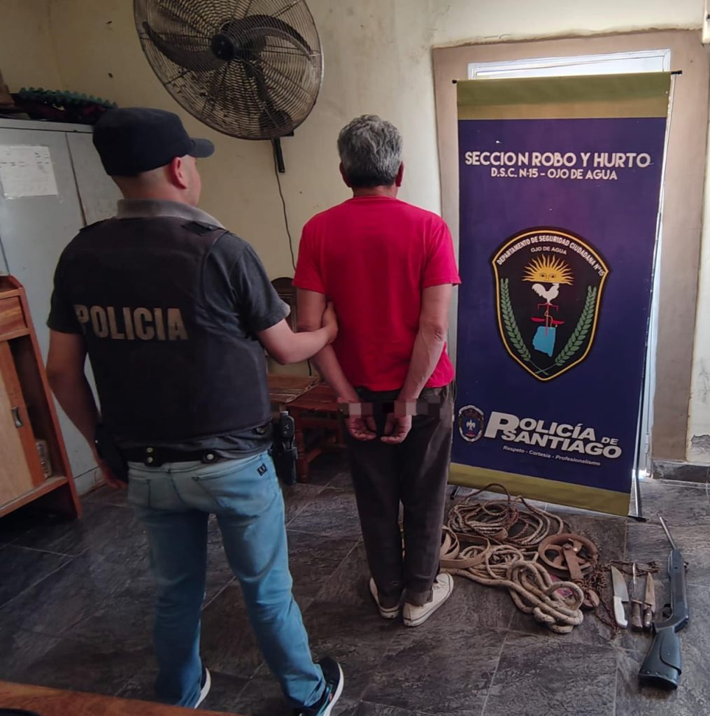 Detienen a un hombre de 63 años por una causa de abigeato en el paraje El Cachi