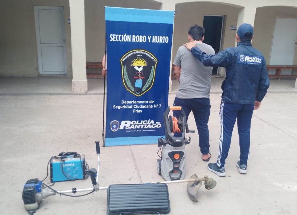 Aprehenden a dos jóvenes y recuperan herramientas robadas