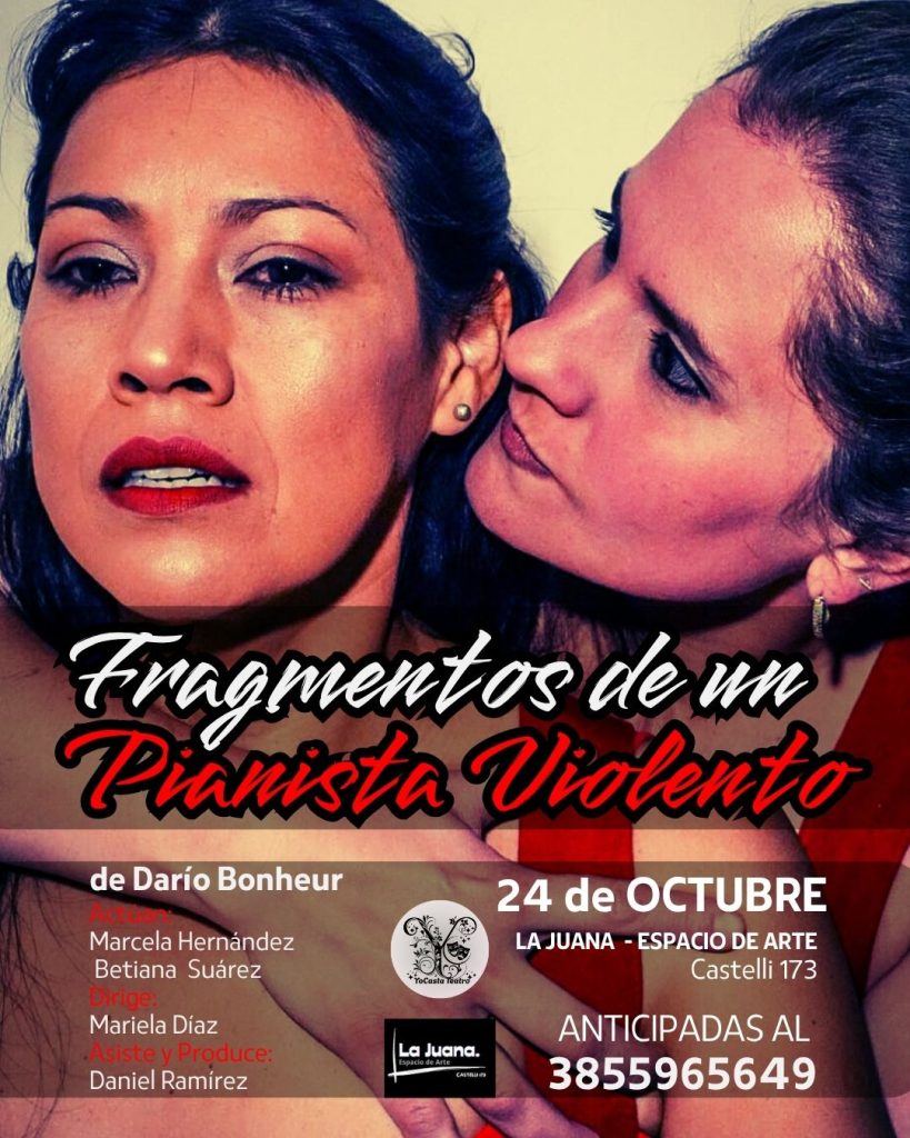 Este viernes se estrenará la obra teatral “Fragmentos de un pianista violento”