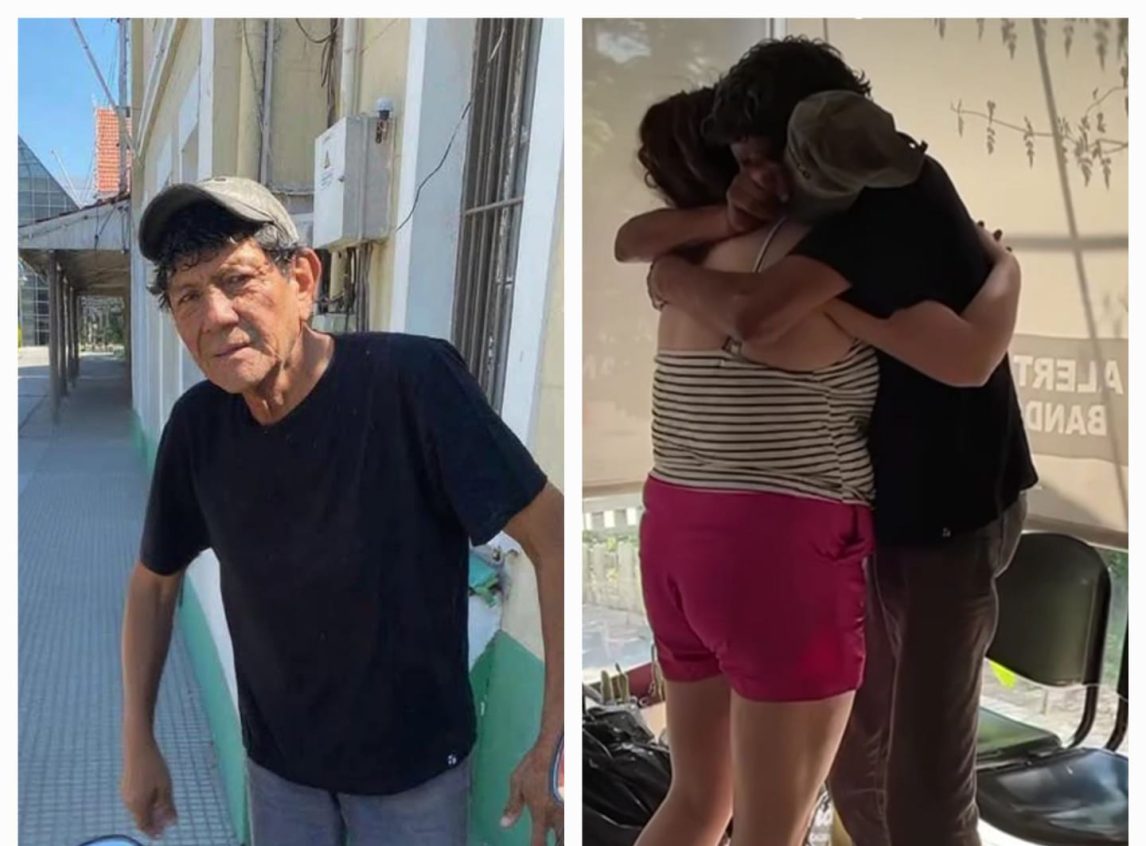 Un hombre en situación de calle se reencontró con su hija 10 años después: “Voy a tratar de recuperarme”