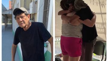 Un hombre en situación de calle se reencontró con su hija 10 años después: “Voy a tratar de recuperarme”