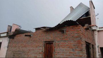 Los Juríes: Se desprendieron techos y cayeron árboles a raíz del fuerte temporal