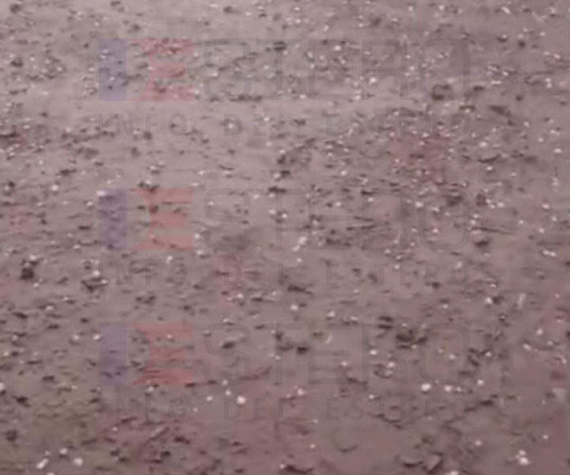Alerta meteorológico: En La Cañada cayó una gran cantidad de granizo