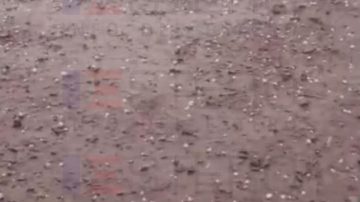 Alerta meteorológico: En La Cañada cayó una gran cantidad de granizo