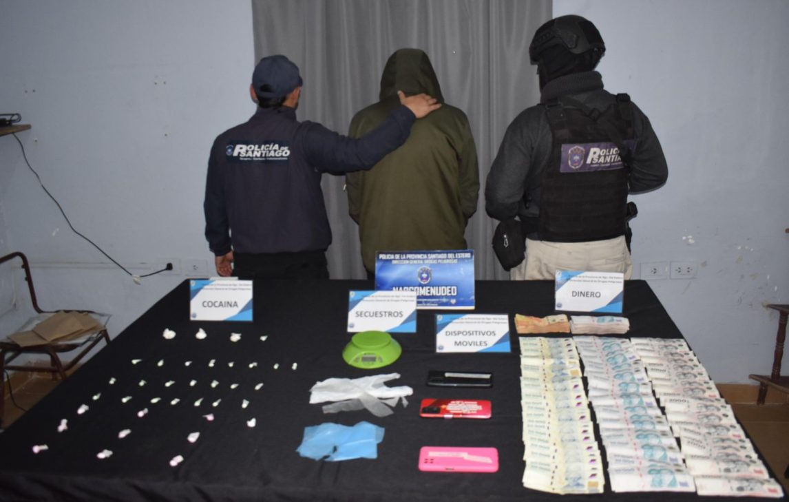 Cayó un delivery de drogas en Las Termas: coordinaba entregas por WhatsApp