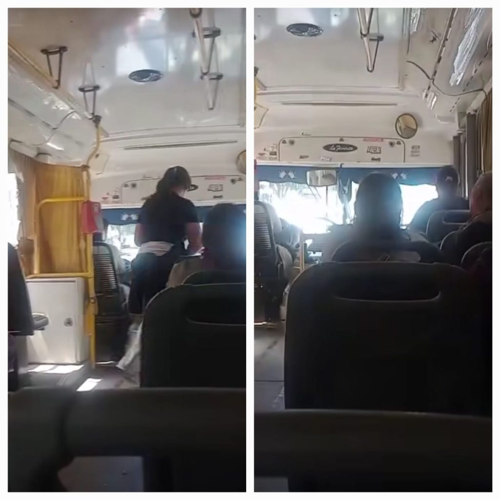 VIDEO VIRAL | “Te vienes a arrastrar por esa”: Pareja de un chofer protagonizó un escándalo en un colectivo