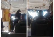 VIDEO VIRAL | “Te vienes a arrastrar por esa”: Pareja de un chofer protagonizó un escándalo en un colectivo