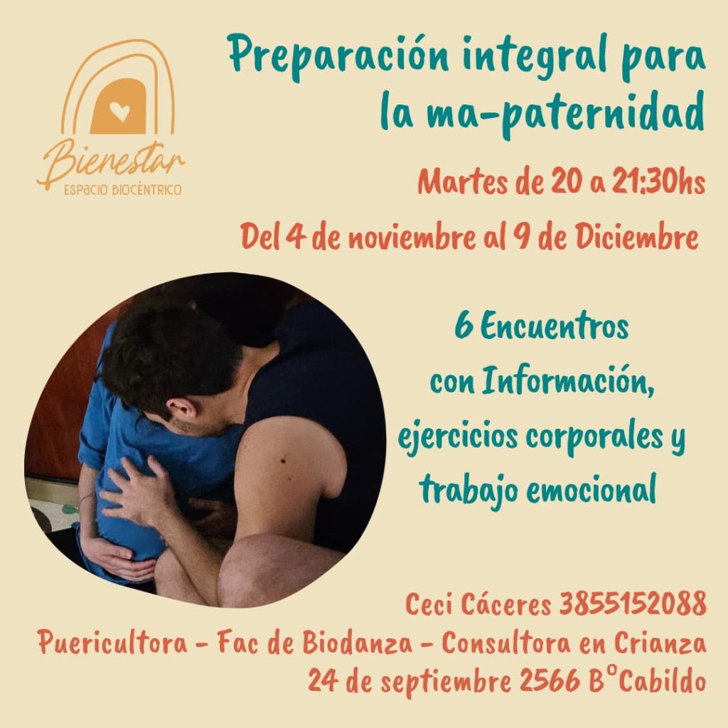 Se viene el último taller del año para parejas que esperan un bebé en Espacio Bienestar
