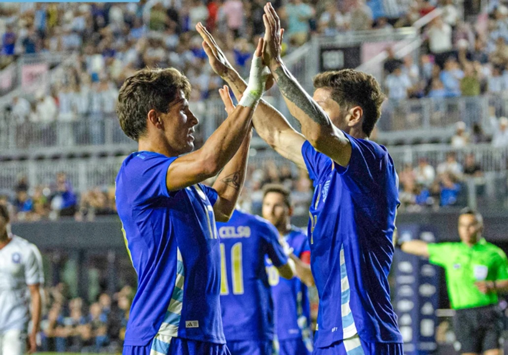 La Selección argentina goleó a Puerto Rico en un amistoso internacional