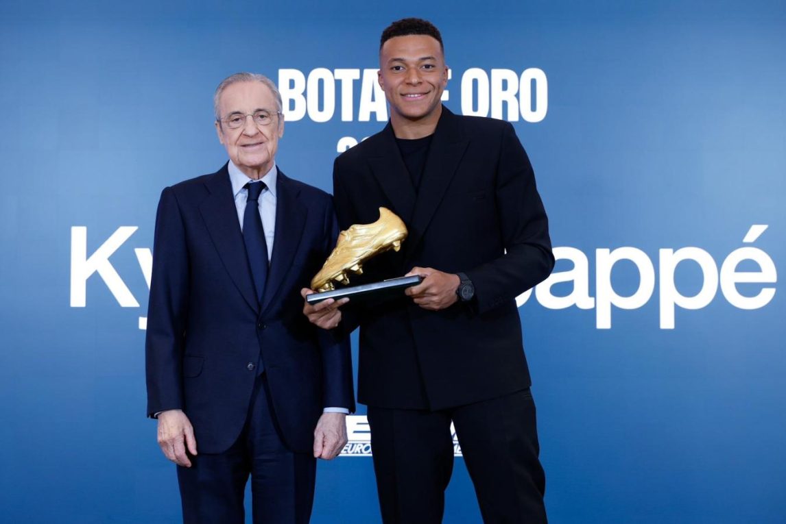 Mbappé, máximo goleador de Europa: su primera Bota de Oro con el Real Madrid
