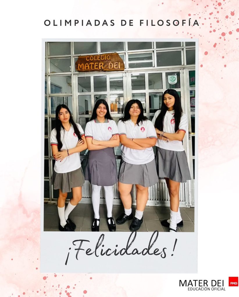 Orgullo: Estudiantes del Colegio Mater Dei representarán a Santiago del Estero en la instancia nacional de las Olimpíadas de Filosofía