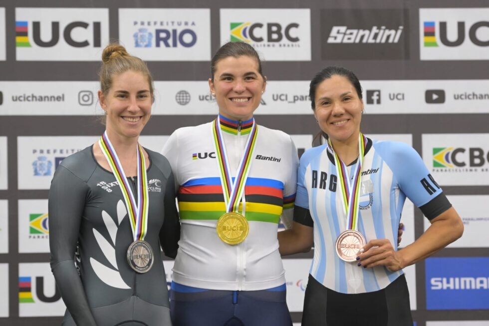 Ciclista argentina hizo podio en el Campeonato Mundial de Paraciclismo
