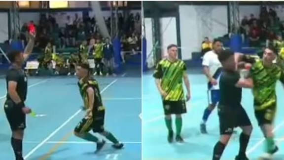 Jugador expulsado de por vida por agredir a un árbitro en Pinamar