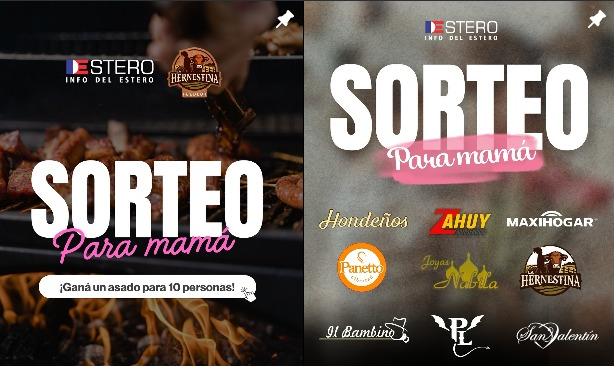 SORTEOS | Celebrá el Día de la Madre con los súper premios de Info del Estero 💕