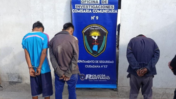 Capturan a tres delincuentes por una causa de robo calificado tras un allanamiento en La Cantera